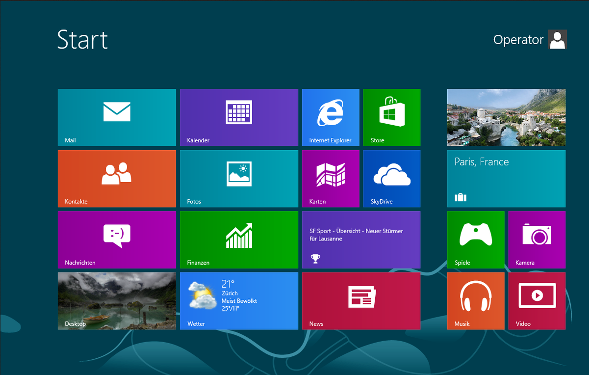 down Der Windows8-Desktop von Microsoft